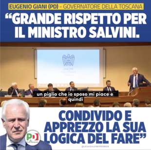 eugenio giani loda matteo salvini