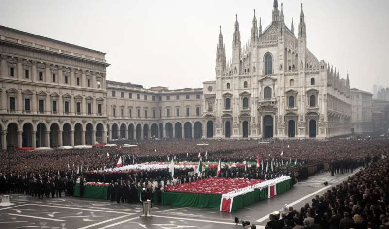 foto dei funerali di berlusconi create da claudio riccio con l intelligenza artificiale 1