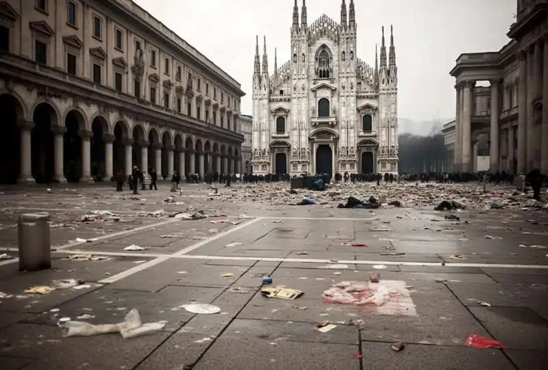 foto dei funerali di berlusconi create da claudio riccio con l intelligenza artificiale   2