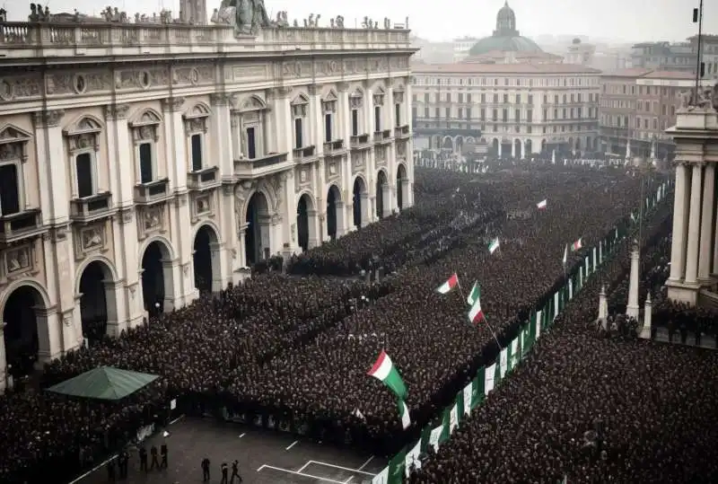 foto dei funerali di berlusconi create da claudio riccio con l intelligenza artificiale   14