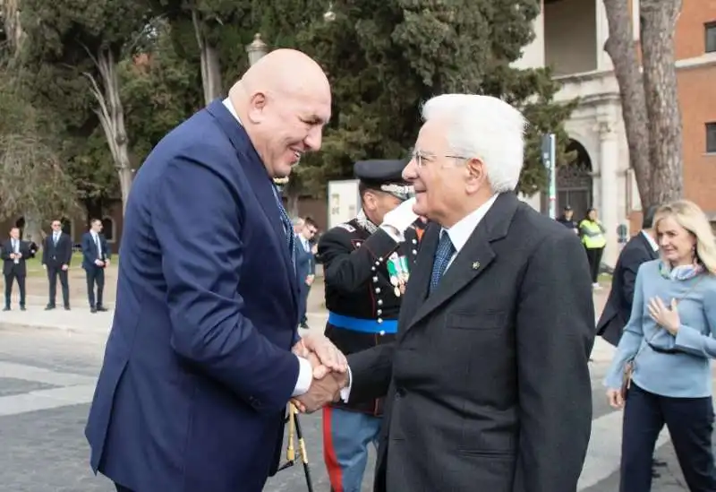 guido crosetto sergio mattarella  all altare della patria   25 aprile 2023 