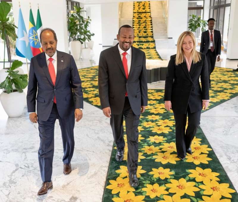 hassan sheikh mohamud abiy ahmed ali giorgia meloni