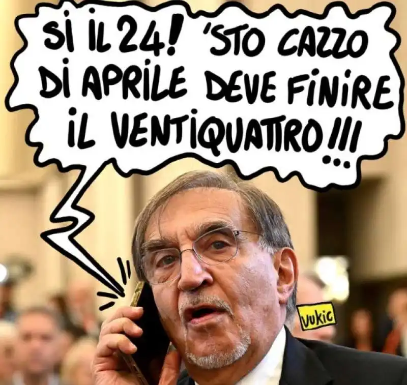 IGNAZIO LA RUSSA E IL 25 APRILE - BY VUKIC