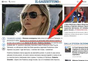 Il Gazzettino, non si conoscono le generalita'