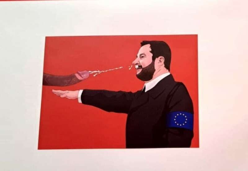 il quadro contro salvini di luis quiles 1