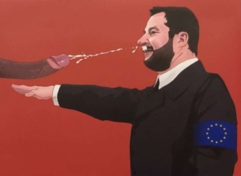 il quadro contro salvini di luis quiles 3