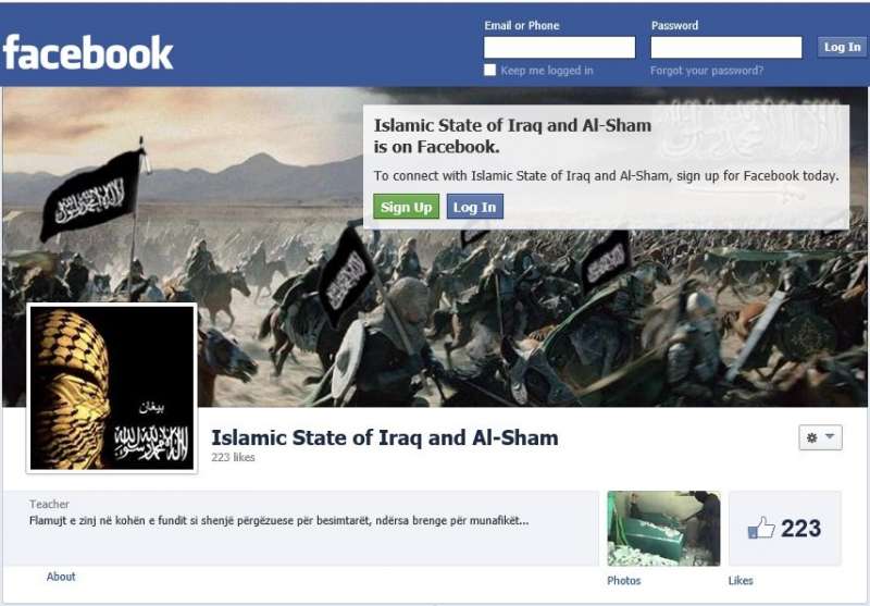 isis su facebook