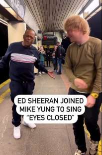 la sorpresa di ed sheeran a mike yung nella metropolitana di new york 1