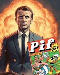 MACRON E L INTERVISTA A PIF GADGET