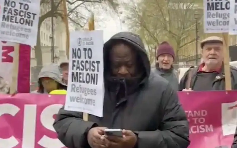 MANIFESTAZIONE CONTRO GIORGIA MELONI A LONDRA  2