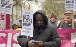 MANIFESTAZIONE CONTRO GIORGIA MELONI A LONDRA 2