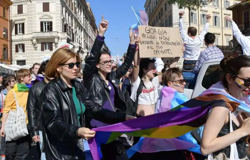 manifestazione per i diritti delle giovani persone transgender  foto di bacco (20)