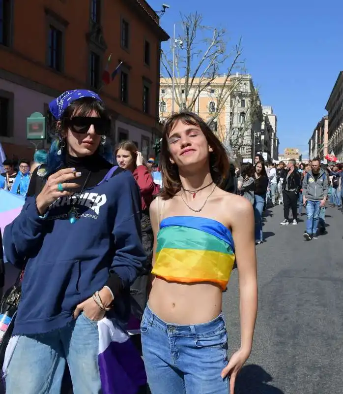 manifestazione per i diritti delle giovani persone transgender  foto di bacco (4)