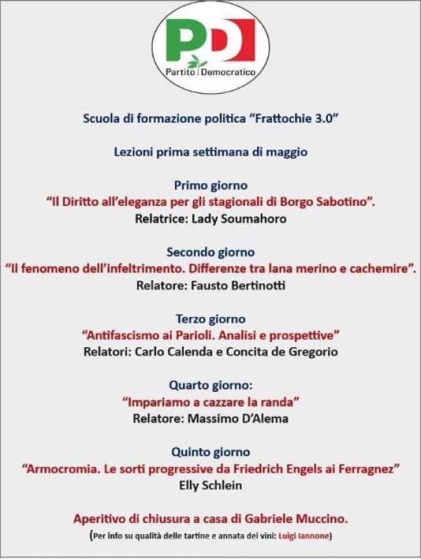 meme scuola di formazione politica frattocchie 3.0 pd - elly schlein