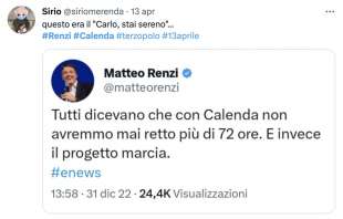 MEME SU MATTEO RENZI CARLO CALENDA 2