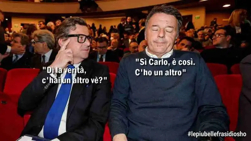 MEME SU MATTEO RENZI CARLO CALENDA 3