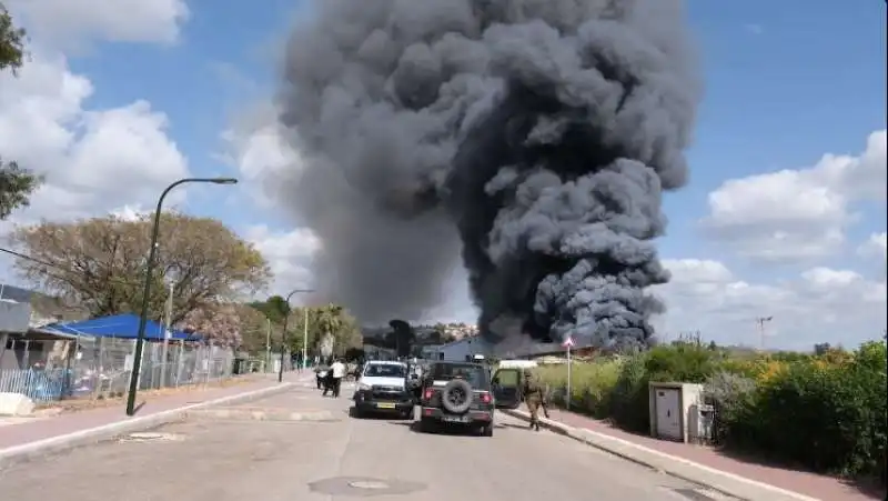 missile dal libano caduto in israele