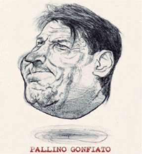 pallino gonfiato giuseppe conte vignetta di riccardo mannelli