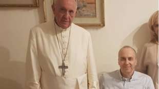 PAPA FRANCESCO CON MICHELE FERRI 1