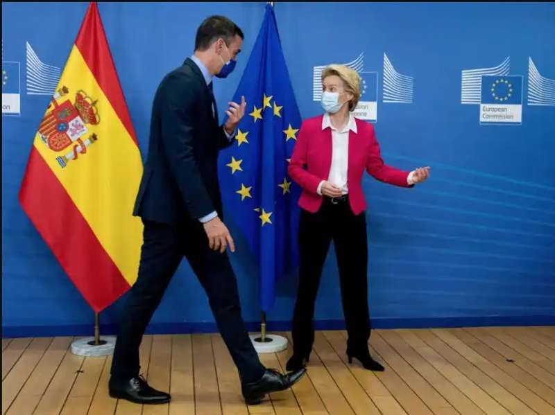 pedro sanchez e ursula von der leyen