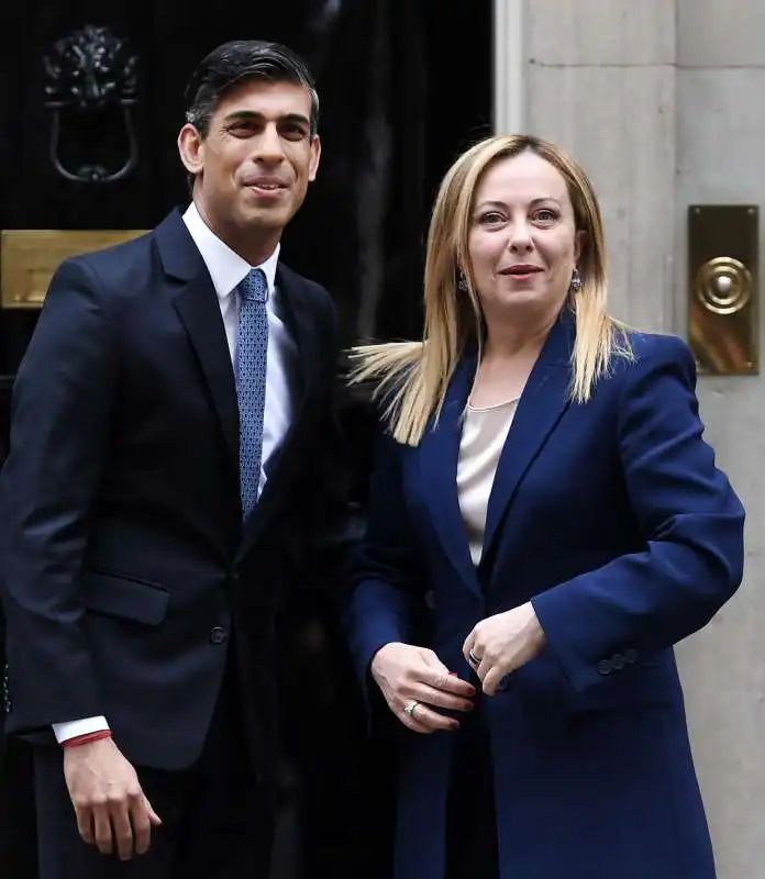 rishi sunak e giorgia meloni a downing street