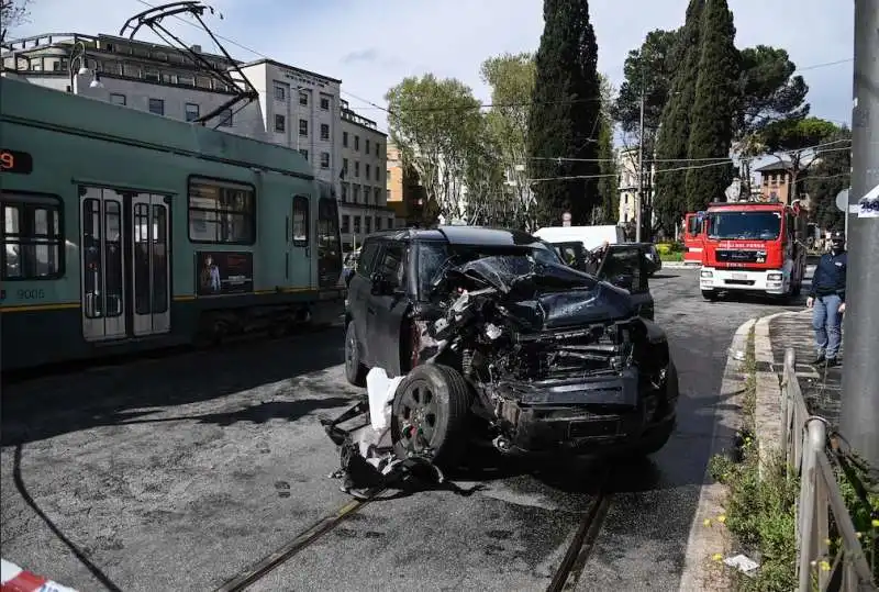 Roma Il Suv Di Ciro Immobile Si Schianta Contro Un Tram