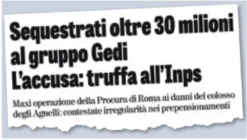 scoop verità gruppo gedi