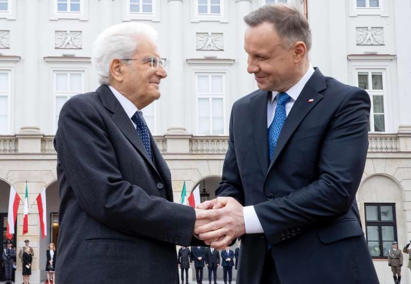 sergio mattarella andrzej duda varsavia 6