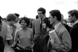 set de la ricotta pier paolo pasolini con ettore garofolo elsa morante bernardo bertolucci e adriana asti