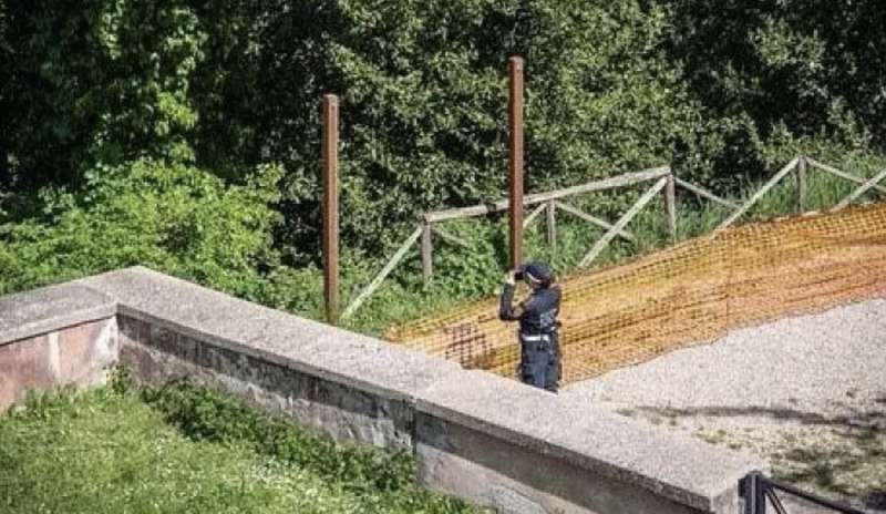 staccionata crollata al gianicolo 1