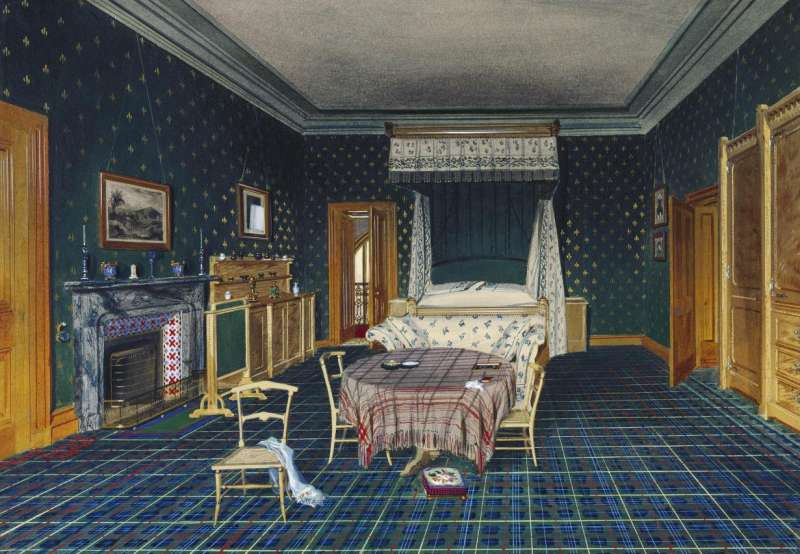 stanza da letto in tartan 03