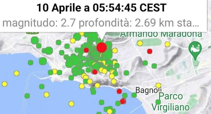 TERREMOTO CAMPI FLEGREI - 10 APRILE 2023 