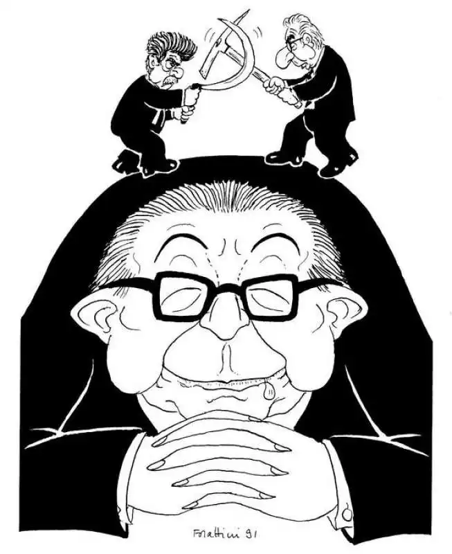 vignetta di giorgio forattini su giulio andreotti 1