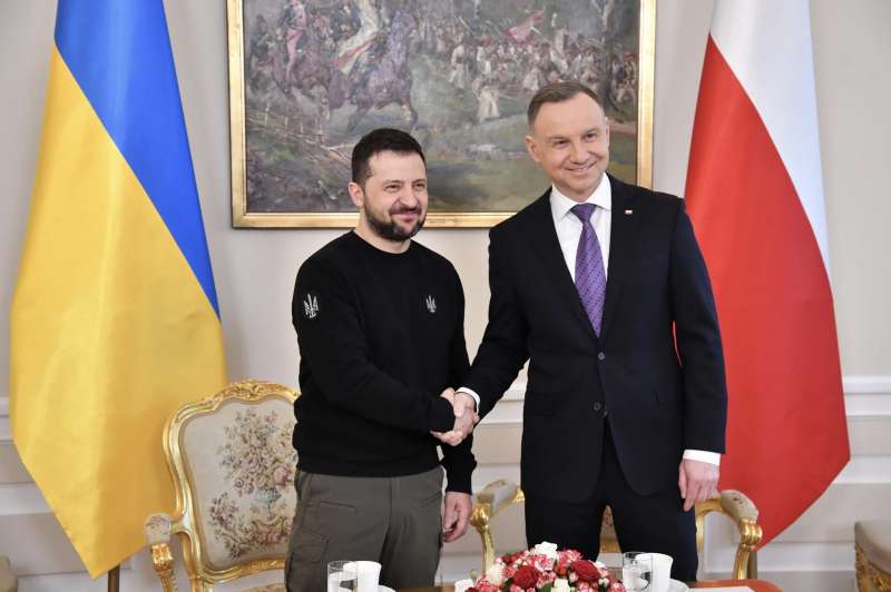 volodymyr zelensky con andrzej duda a varsavia