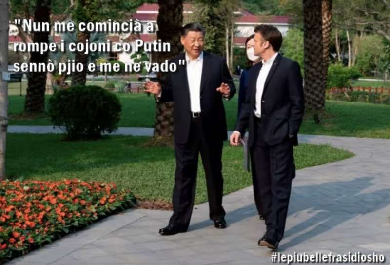 XI JINPING EMMANUEL MACRON - MEME BY OSHO