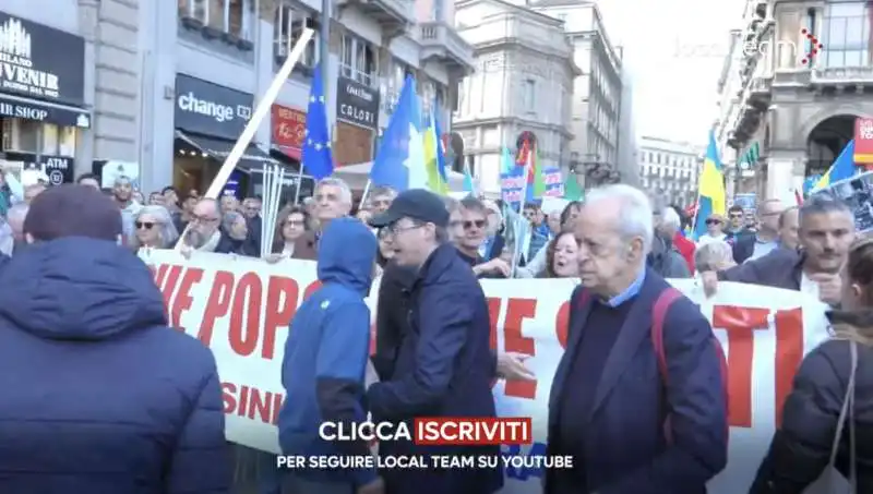 aggressione alla brigata ebraica   corteo del 25 aprile a milano   11