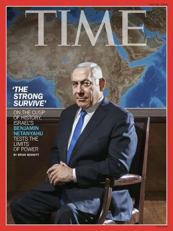 BENJAMIN NETANYAHU IN COPERTINA SU TIME - 2019 