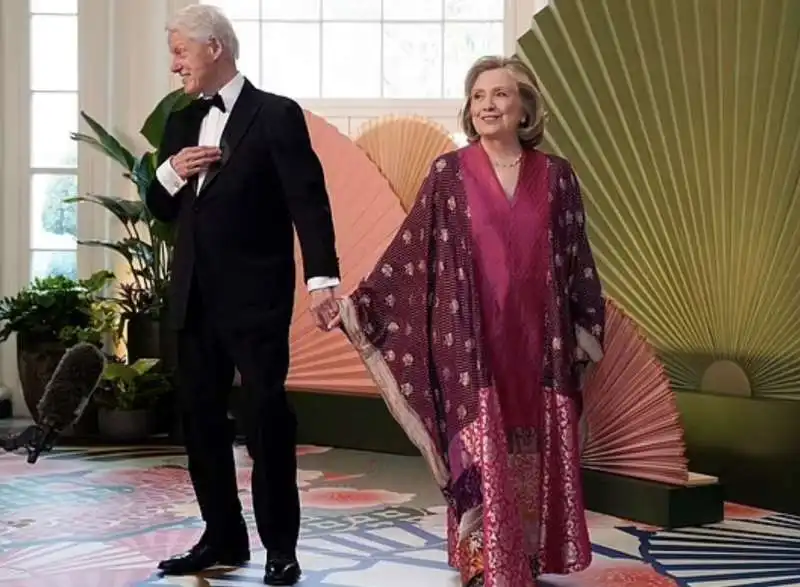 bill e hillary clinton cena di gala alla casa bianca   