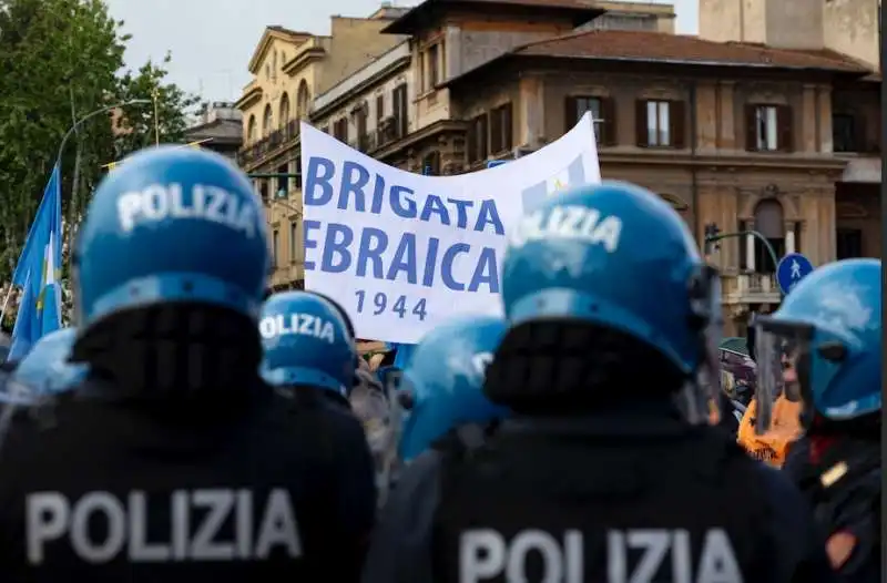 BRIGATA EBRAICA - CORTEO 25 APRILE 2024 - ROMA 