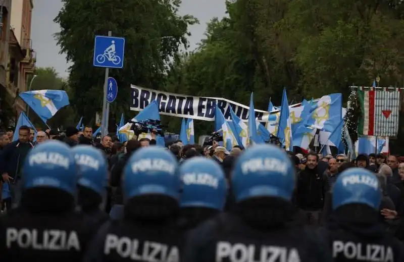 BRIGATA EBRAICA - CORTEO 25 APRILE 2024 - ROMA 