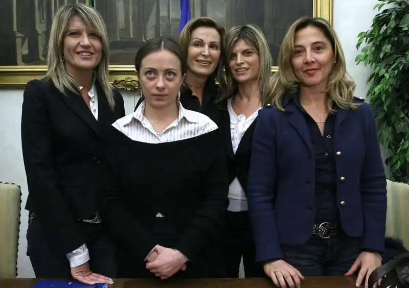 CAROLINA LUSSANA - GIORGIA MELONI - DANIELA SANTANCHE - LAURA RAVETTO 