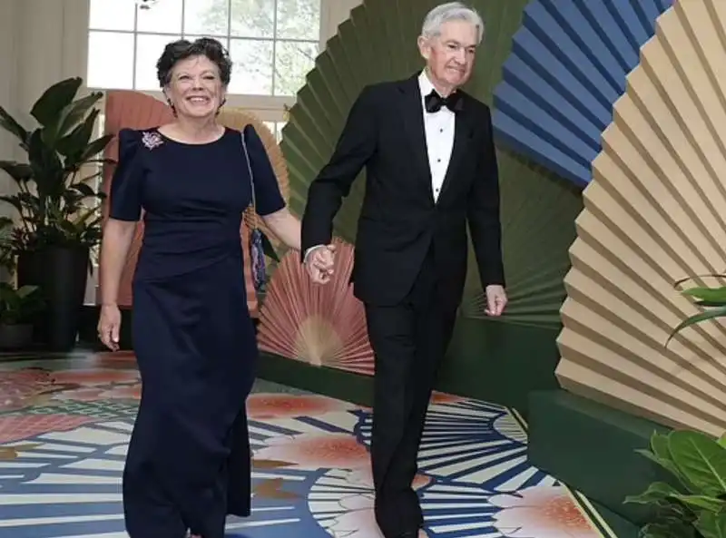 elissa leonard   jerome powell cena di gala alla casa bianca   