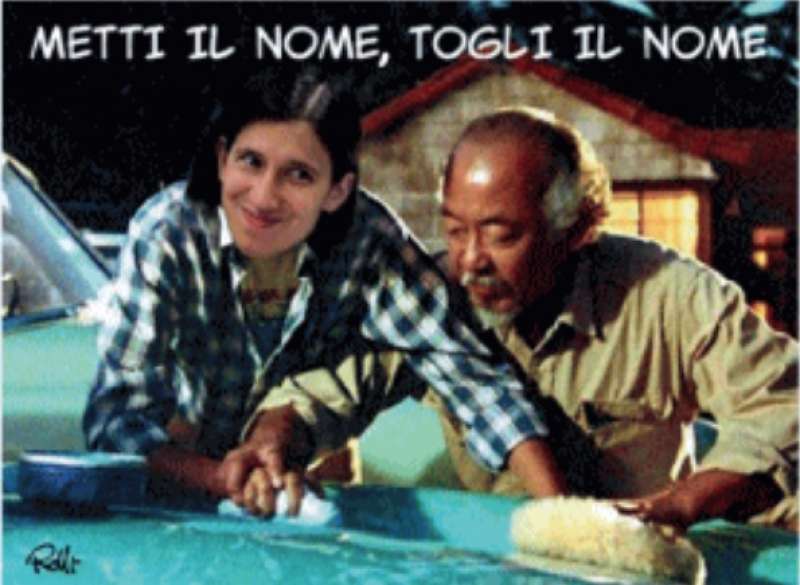 elly schlein e il nome sul simbolo meme by rolli il giornalone la stampa