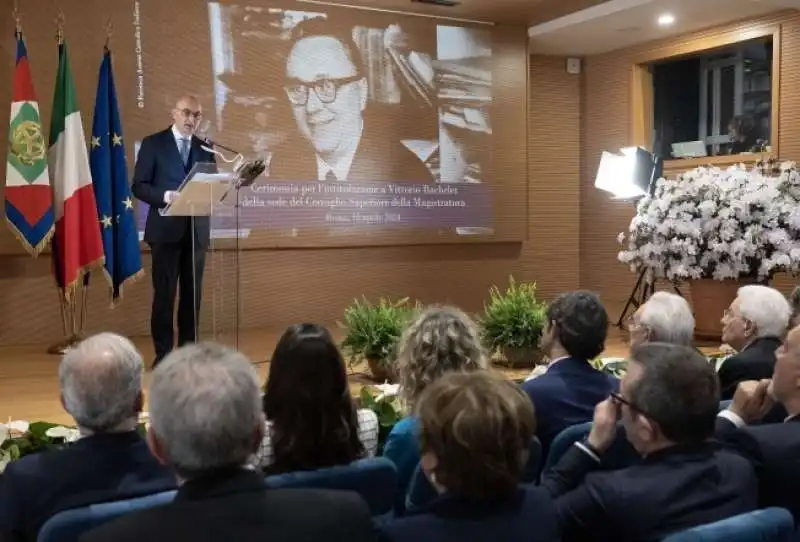 Fabio pinelli - intitolazione della sede del Csm a Vittorio Bachelet

