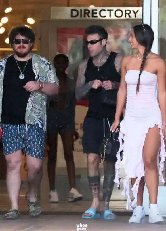 fedez e giulia ottorini in california 