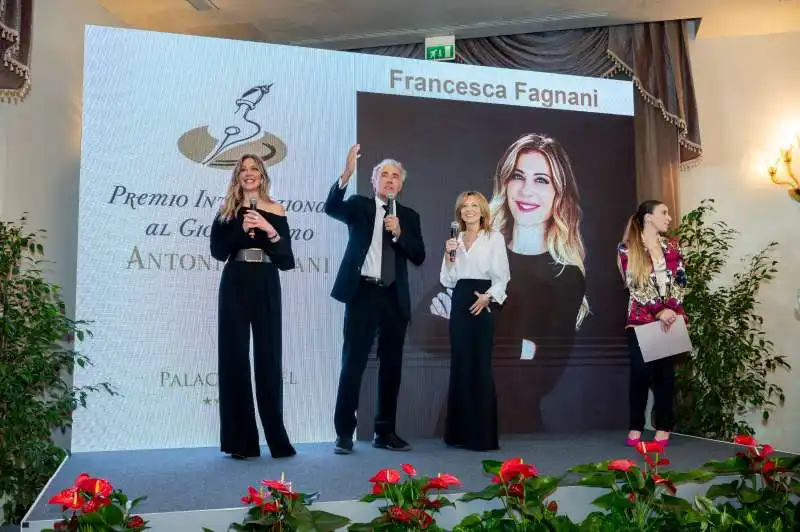 francesca fagnani   massimo giletti   paola batani 