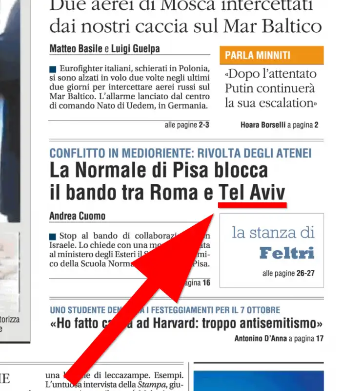 Il Giornale  Tel Aviv diventa capitale