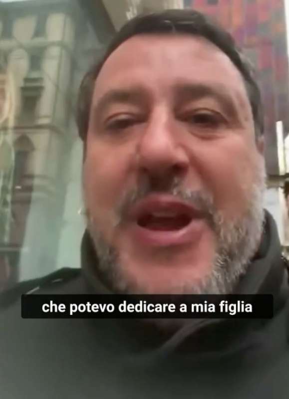 il video di matteo salvini per giustificare l assenza alla kermesse di fdi a pescara 1