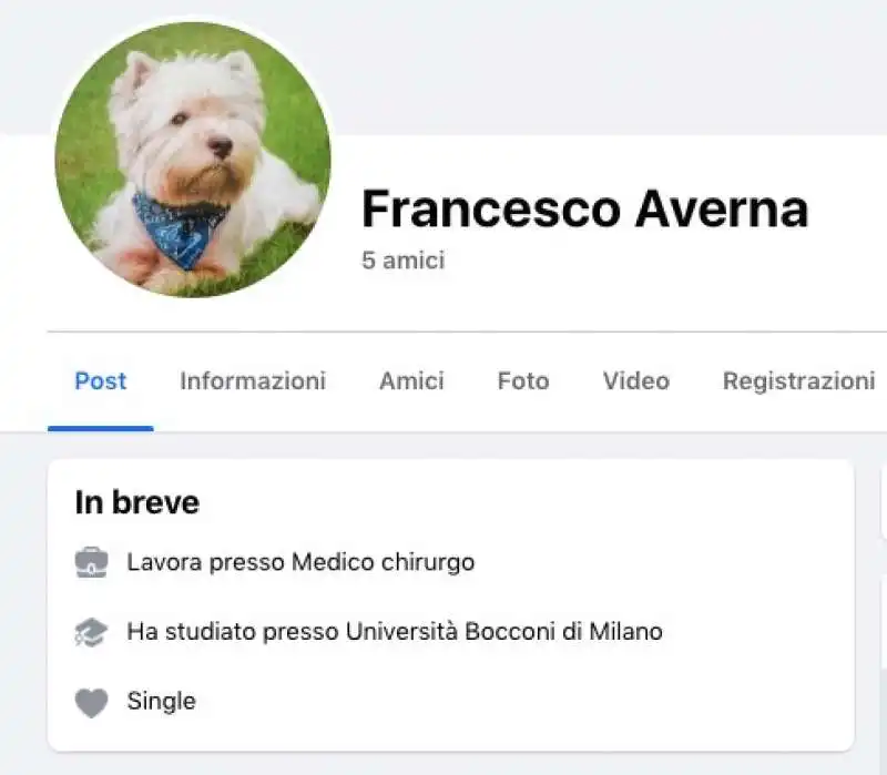 l account di matteo messina denaro su facebook