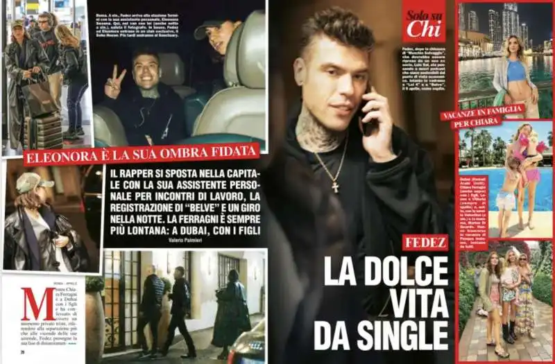 la dolce vita da single di fedez foto chi 